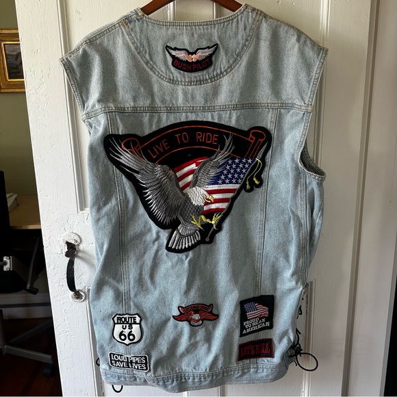 Harley-Davidson Inspired Biker Vest - Picture 3 of 4